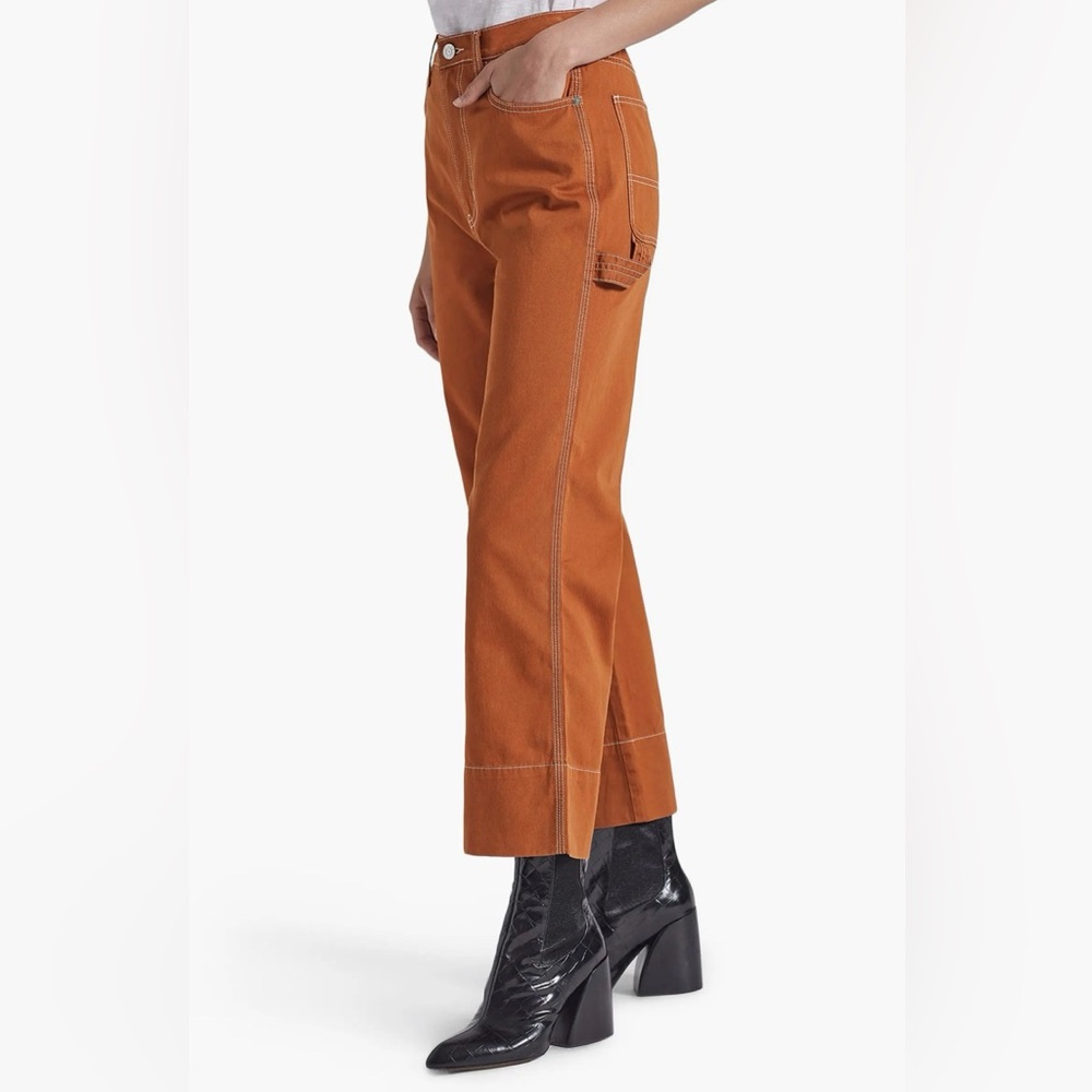 CURRENT/ELLIOT - Kara Cropped High-Rise Wide Leg Jeans